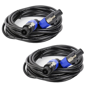 Cable de Audio <span class=keywords><strong>Speakon</strong></span> a <span class=keywords><strong>Speakon</strong></span> con Conector Macho, 2*2.0mm², Cable de Extensión Profesional para PA, DJ, Estudio y Escenario, Precio de Fábrica - Product Image 1