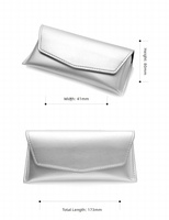 Étui à lunettes en cuir PU souple rouge à motif de dessin animé, style simple, décoration, étui rectangulaire pour lunettes de soleil, fermeture magnétique