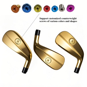 Fabbrica all'ingrosso mano destra di fusione in acciaio inossidabile personalizzato Logo ibrido club Set di ferro ibrido dorato portatile per gli uomini - Product Image 4