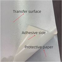Kain Tatami sublimasi material latar belakang putih untuk seragam jaket topi bordir 3D pencetakan Transfer panas