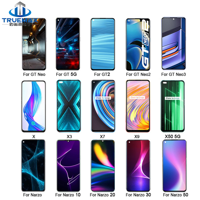 Tela Original Super Amoled for Realme C30s Gt Master Xt X2 Pro 9 Plus 8 7 Pro 7pro 7 6i 4g Org Lcd Touch Screen Display Combo