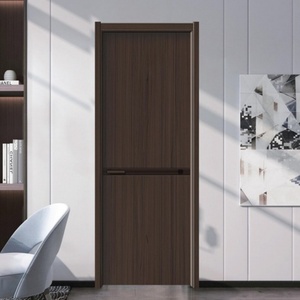 Portes en bois insonorisées sans peinture Portes intérieures et extérieures de haute qualité Salle de bain imperméable personnalisée chinoise moderne solide - Product Image 5