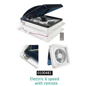 <span class=keywords><strong>Accessoires</strong></span> pour caravanes TYTXRV, ventilateur de toit pour caravane 14'' DC12V 420mm avec télécommande et capteur de pluie, trappe de toit pour caravane, couvercle anti-fumée - Product Image 3