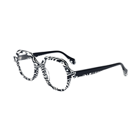 Marco de gafas ópticas de diseñador de lujo 2025, marco de gafas a rayas para hombres y mujeres, gafas de lectura elegantes con características protectoras