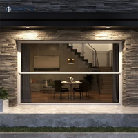 D-TOP SHENZHEN 2023 NOUVEAU Système de guillotine en verre motorisé rétractable Fenêtre coulissante verticale automatique en aluminium pour maison