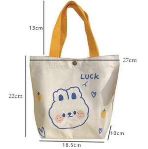 Borsa a tracolla estetica simpatica in tela di cartone animato con borse per lo <span class=keywords><strong>shopping</strong></span> con tasca interna - Product Image 2