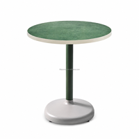 Table de café moderne Lifepursue, vert mousse, pour bistrot, restaurant, salle à manger