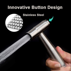 Распылитель для биде Aquacubic из нержавеющей стали с шлангом - Product Image 5