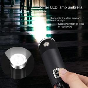 Grand pare-soleil LED personnalisable pour hommes femmes Double <span class=keywords><strong>parapluie</strong></span> <span class=keywords><strong>pliant</strong></span> automatique avec poignée en EVA pour cadeaux d'affaires - Product Image 2