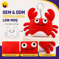 Porte-clés en peluche personnalisés en gros, jouets en peluche mignons et doux, porte-clés animaux, fabrication OEM, mascotte personnalisée