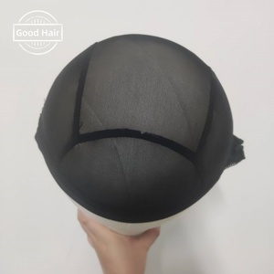 Gorro de Peluca de cúpula de malla para coser más fácil en el cabello gorro de tejido elástico gorro de peluca tejido con cremallera con redecillas de silicona - Product Image 4