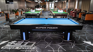 Table de billard professionnelle sur mesure de 9 pieds, style américain, plateau en ardoise, Blue Phantom - Product Image 6