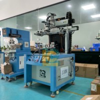 Machine de sérigraphie semi-automatique avec système de servomoteur CNC pour bouteilles de gobelets cosmétiques en plastique de forme spéciale