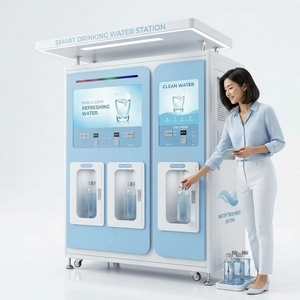 เครื่องกรองน้ำดื่มระบบ Reverse Osmosis ยี่ห้อ Lu แบบหยอดเหรียญ ช่องจ่ายน้ำคู่ พร้อมระบบจ่ายน้ำอัตโนมัติ สำหรับใช้งานกลางแจ้ง กำลังไฟ 180 วัตต์ - Product Image 4