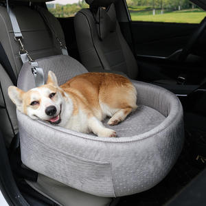 2025 Detachable Washable Dog Car Seat Bag Comfortable Durable Waterproof <b>Portable</b> Travel <b>Bed</b> with Cotton Animal Pattern for Cats - Product Image 1