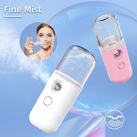 Mini Nano Handy Mist Spray Facial Mister de mano para extensiones de pestañas Usb recargable Mini instrumento de belleza