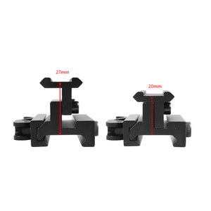 Custom Height Adjustable Quick Release <b>Bracket</b> Durable <b>Black</b> Anodized CNC Machined Aluminum Alloy Outdoor Hunting Gear - Product Image 2