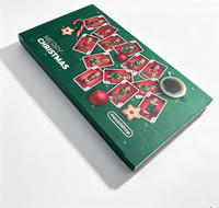 Cajas de Regalo de Calendario de Adviento con Puertas Desprendibles, Hechas con Materiales Reciclados Ecológicos, Personalizadas para la Cuenta Regresiva Navideña