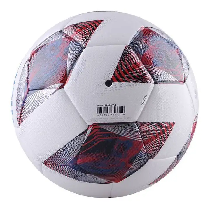 थोक उच्च गुणवत्ता आधिकारिक आकार कस्टम फुटबॉल रंगीन सॉकर थोक मूल्य फुटबॉल बॉल थर्मल बॉन्डिंग