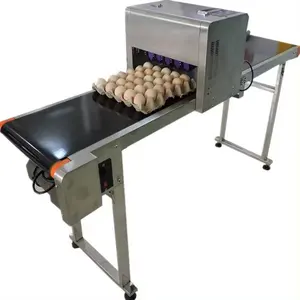 Automático 1-8 líneas huevos impresoras de código de inyección de tinta/máquina de estampado de fecha de huevo