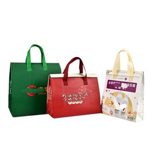 Customizable Non-Woven Thermal Insulation <b>Cooler</b> <b>Bag</b> Letter Recyclable Eco-Friendly Milk Tea Packaging Wholesale Takeaway <b>Bag</b> - Product Image 4