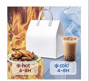 Sac isotherme en tissu non tissé de haute qualité avec logo personnalisé pour la livraison de nourriture pour les supermarchés et les expositions - Product Image 3