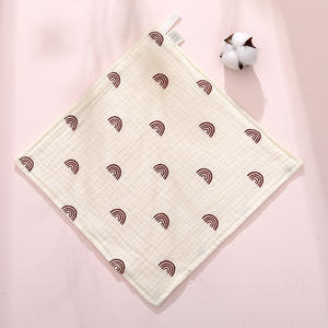 ผ้าขนหนูเช็ดหน้า<span class=keywords><strong>เด็ก</strong></span>ผ้าฝ้าย4ชั้นพิมพ์ลายการ์ตูนผ้านุ่มทรงสี่เหลี่ยมขนาดเล็กสำหรับเด็กแรก<span class=keywords><strong>เกิด</strong></span> - Product Image 4