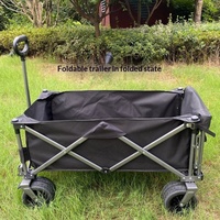 Table de camping carrée pliable d'extérieur, conception à ouverture arrière, capacité de charge de 300 lb, capacité de 180 L, utilisation pour enfants, mobilier en tissu 600D épais