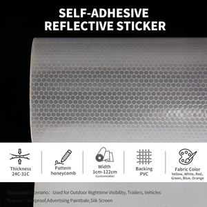 YouGuang PVC反射シートビニール反射自己接着カスタム反射材料ロール民間グレード反射フィルム - Product Image 2