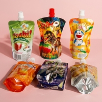 Pochette à bec verseur personnalisée de qualité alimentaire réutilisable pour l'emballage de liquides