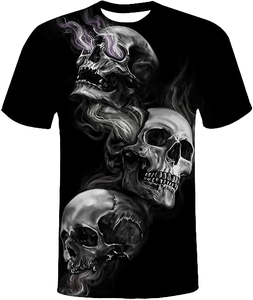 T-shirt à manches courtes et col rond pour homme, 100 % polyester peigné, écologique, design vierge pour impression style jeune - Product Image 1