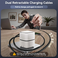 Pengisi Daya Mini Lipat 35W Kabel Type-C Retractable Pengisian Cepat PD 3.0 Output Dual-Line 5V/3A dengan Proteksi OVP OTP OCP
