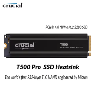 Crucial T500 Pro NVMe M.2 Solid State Drive PCIe 4.0 Interne Desktop SSD met Plastic Behuizing Nieuw Product - Product Image 2