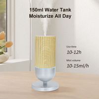 Diffuseur d'huiles essentielles ultrasonique en bois grainé pour aromathérapie, vente en gros