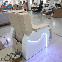 Chaise de salon de manucure multifonction de luxe, spa pour les pieds, massage, station de pédicure, soins des mains et des pieds, chaise de manucure