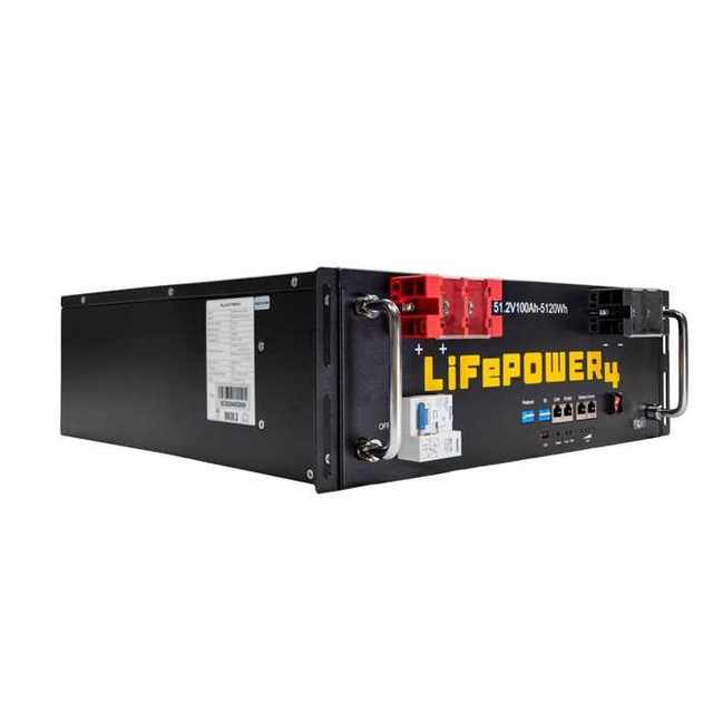 LifePower4 V2 LiFePO4 Solid State Batteries Kit 30.72kWh 6 Server Rack with Pre-Assembled Enclosed Rack Door & Wheels