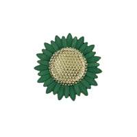 Anneaux de serviette en alliage de zinc motif cocotier et tournesol, très demandés
