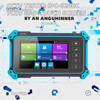 Testeur de caméra CCTV Sunsoont IPC-5100C Plus 8MP AHD CVI TVI SDI IP avec écran tactile IPS 5,4 pouces et mesure de longueur de câble VGA 2