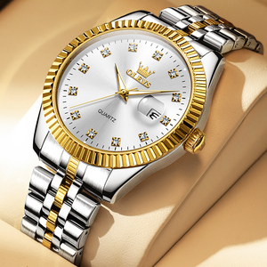 Diamant Hardlex <span class=keywords><strong>Montre</strong></span> pour Homme Bracelet en Acier Inoxydable Montres pour Hommes Original De Luxe Quartz Étanche Date <span class=keywords><strong>Montre</strong></span>-Bracelet - Product Image 3