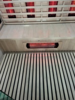 Sauna Infrarroja de Bajo EMF para Interiores, de Madera de Hemlock, para 3 Personas, con Luz Roja y Sistema de Control Digital, Suministro de Fábrica