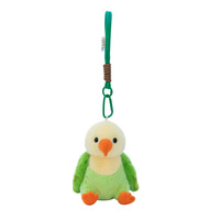 Peluches d'oiseaux réalistes Feiya, jouets en polyester doux, poupées de perroquet Tit de montagne, porte-clés mignons, logo personnalisé pour Halloween