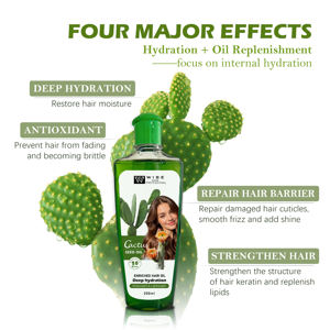 Aceite Capilar de <span class=keywords><strong>Cactus</strong></span> 200ml, Sérum Capilar a <span class=keywords><strong>Base</strong></span> de Plantas, Ligero para Todo Tipo de Cabello, Hidratación Duradera, Reduce el Frizz, Aumenta el Brillo - Product Image 3