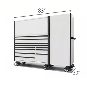 White 9-<b>Drawer</b> High Quality Sliding Metal <b>Drawer</b> Rolling <b>Tool</b> Storage Cabinet - Product Image 4