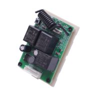 Télécommande RF sans fil 4 canaux 433 MHz CE pour ouvre-porte de barrière, récepteur relais AC/DC 9-24V YET403PC