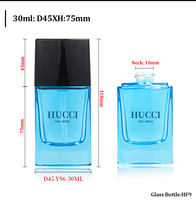 Emballage de flacon cosmétique en verre carré de 30 ml avec logo personnalisé, crème solaire, crème BB, sérum pour le visage, flacon d'huile avec pompe
