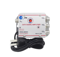 Répartiteur amplificateur de signal TV par câble CATV 4 voies AC 220V 20dB, amplificateur de signal d'antenne TV numérique, équipements TV domestiques 45Mhz à 860MHz, prise US