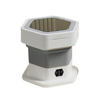 Lave-linge portable pliable 8L, lave-linge automatique compact pour les voyages, le camping, les dortoirs et les petits appartements