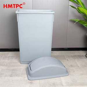 ถังขยะ HMTPC ขนาด 90 ลิตร ทรงสี่เหลี่ยม ผลิตจากพลาสติก พร้อมฝาปิดแบบมีบานพับ สำหรับใช้ในครัวเรือน - Product Image 1