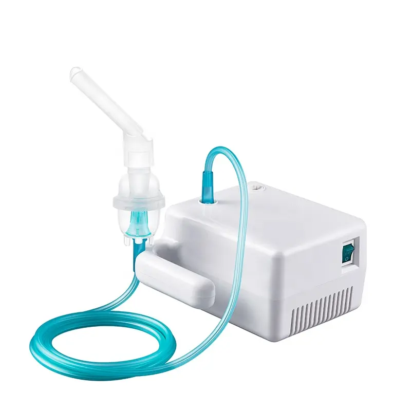 Nebulizador de compresor en dispositivos de cuidado de la salud, cartón de Hospital, electricidad médica blanca