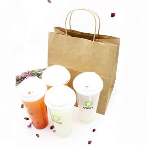 Bolsas de Papel Kraft Resistentes al por Mayor para Té, Cerveza, Jugo, Café y Vino, para Bebidas para Llevar, con Accesorios Completos de Cinta - Product Image 5